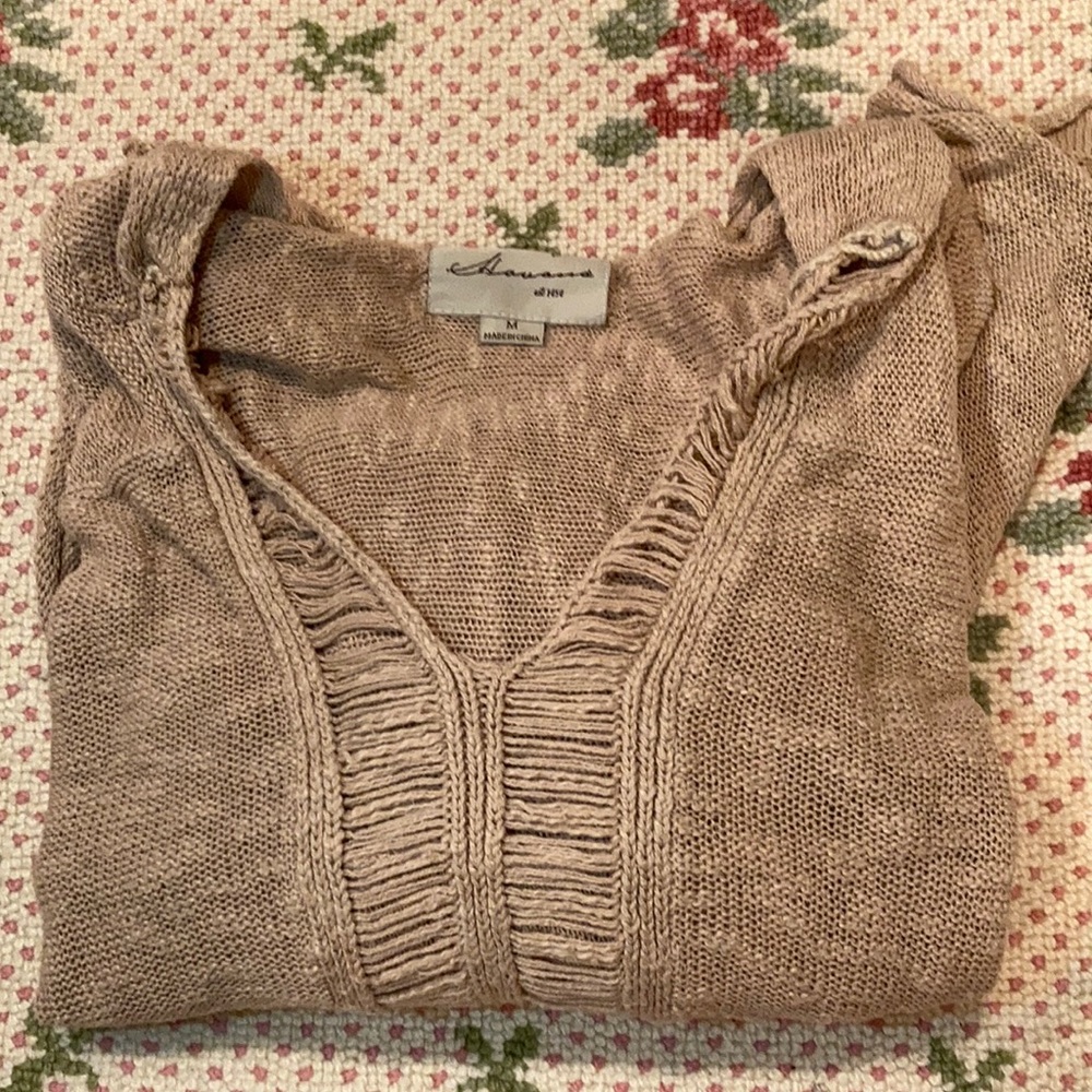 Vintage Havana Hooded Knit Top